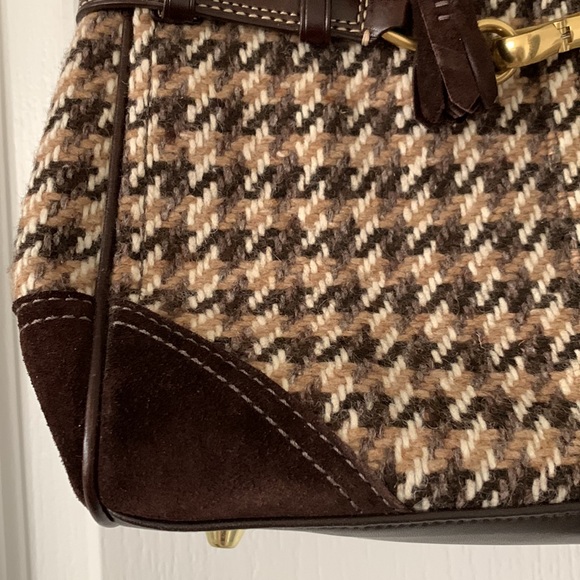 COACH Factory Leather and Tweed Hand Bag - Picture 4 of 16